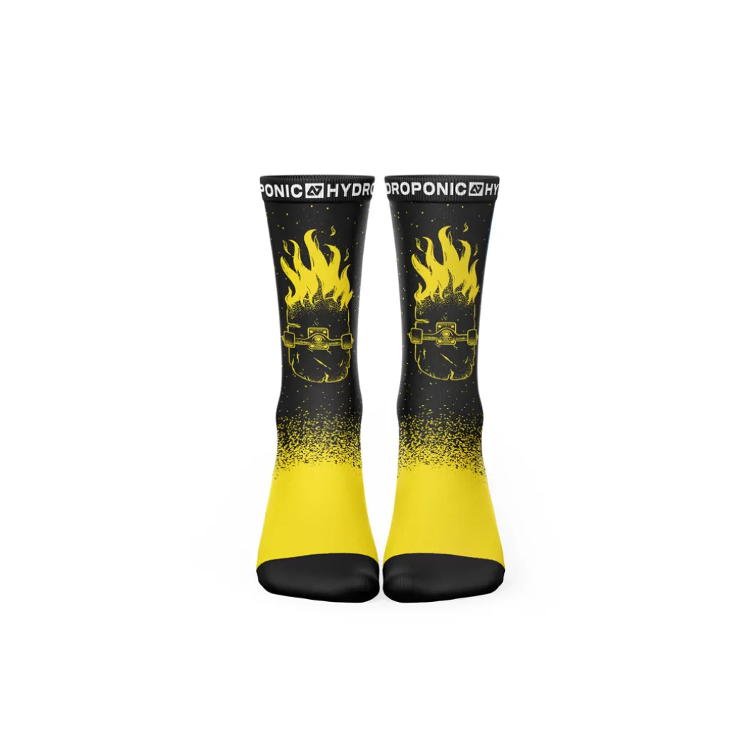 Hydroponic Calcetines>Calcetines FLAGSHIP Burner Black Yellow