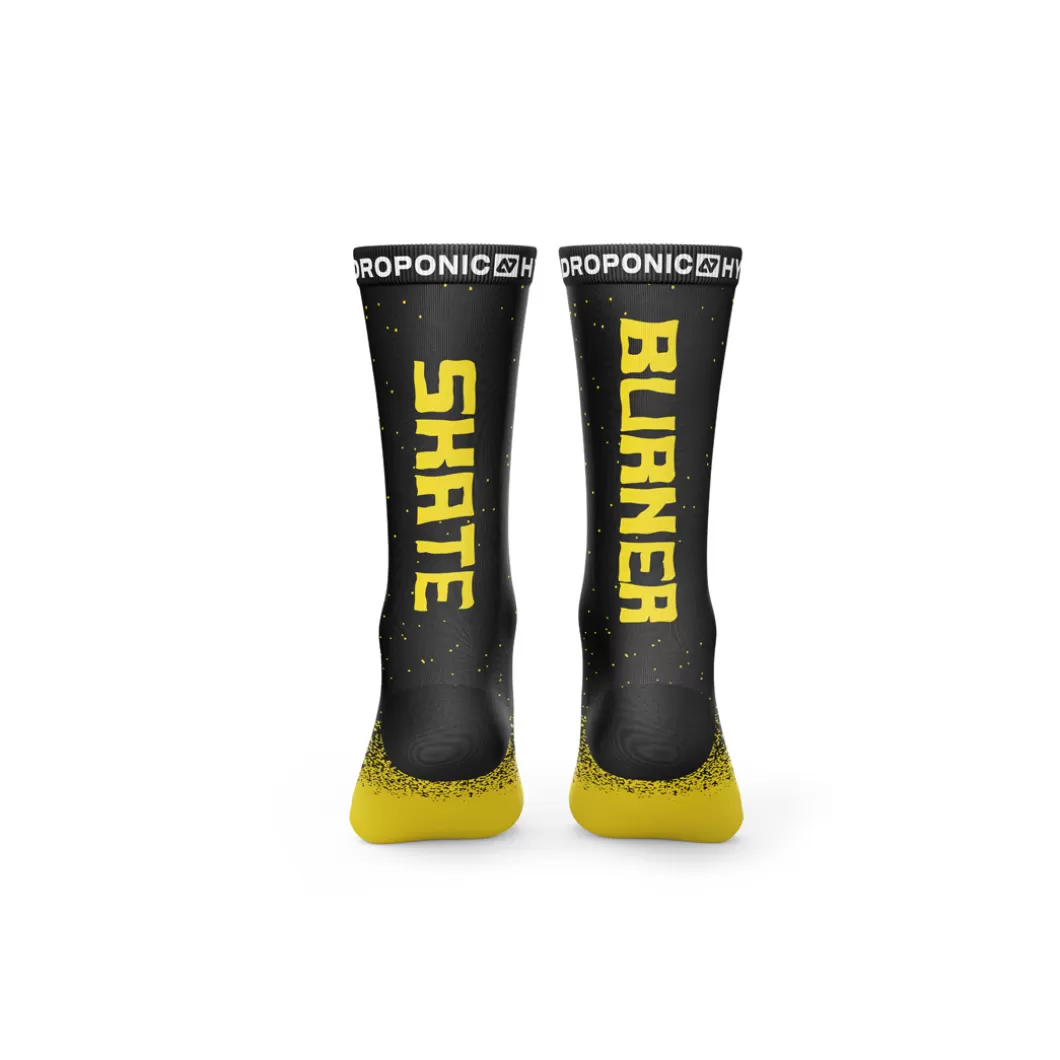 Hydroponic Calcetines>Calcetines FLAGSHIP Burner Black Yellow