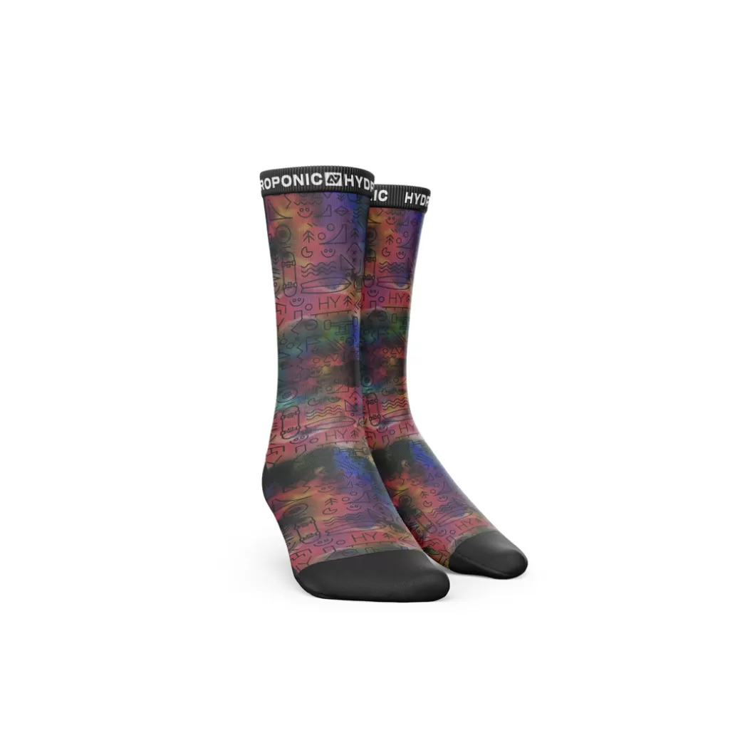 Hydroponic Calcetines>Calcetines FLAGSHIP Dark Tie Dye