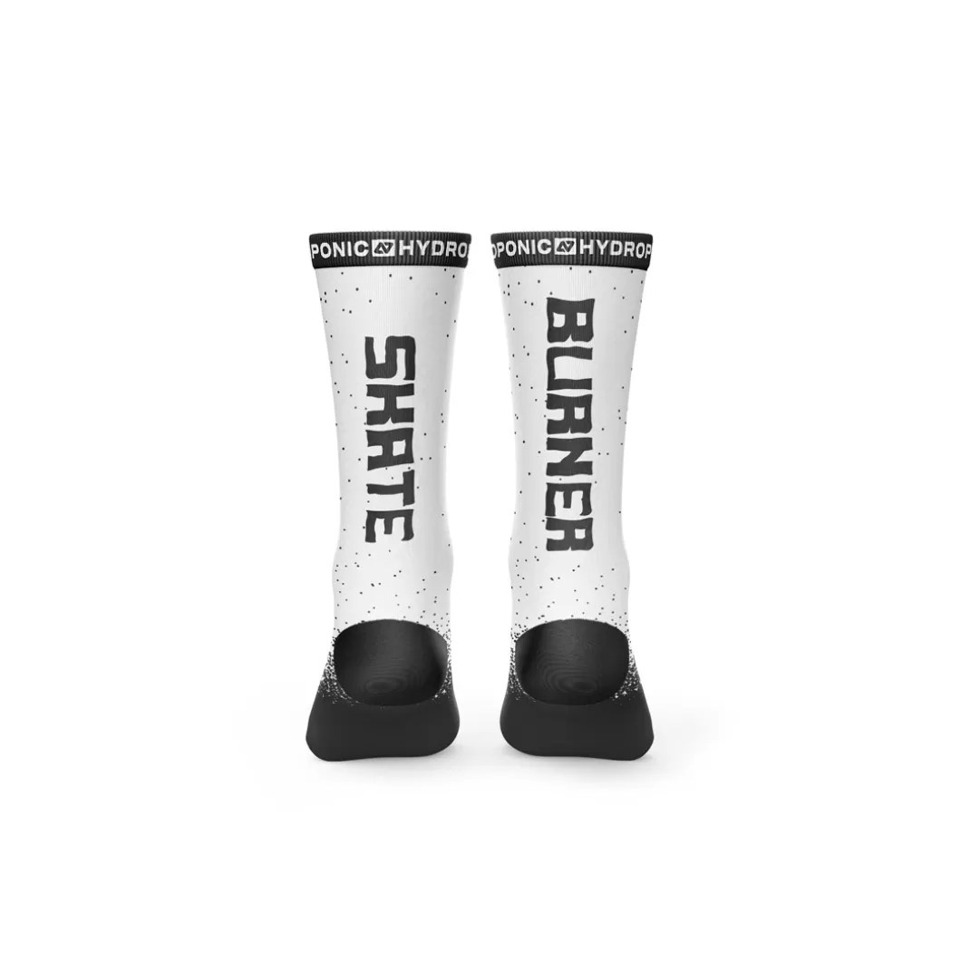 Hydroponic Calcetines>Calcetines FLAGSHIP Skate Burner White