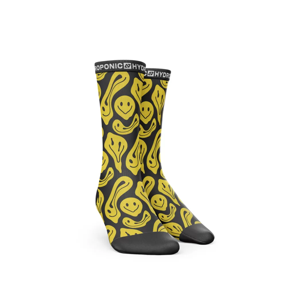 Hydroponic Calcetines>Calcetines FLAGSHIP Smiley Black
