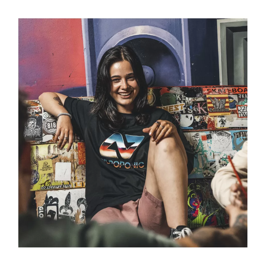 Hydroponic Camisetas>Camiseta CHROME Black