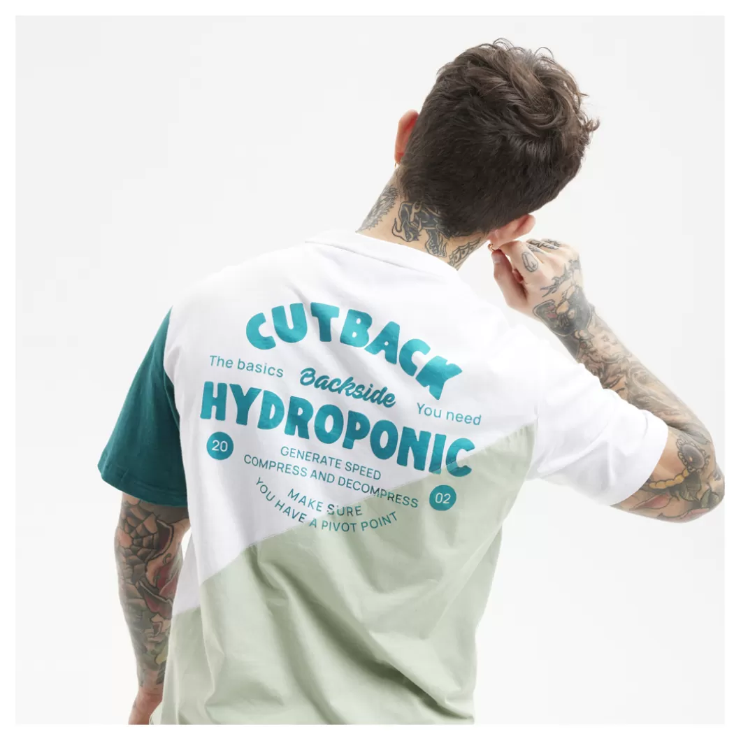 Hydroponic Camisetas>Camiseta CUTBACK White / Green
