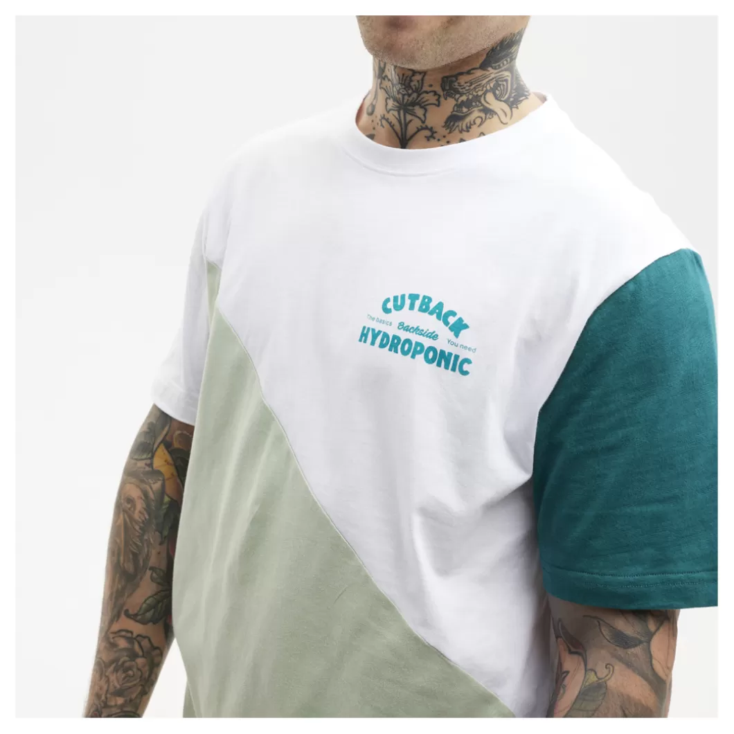 Hydroponic Camisetas>Camiseta CUTBACK White / Green