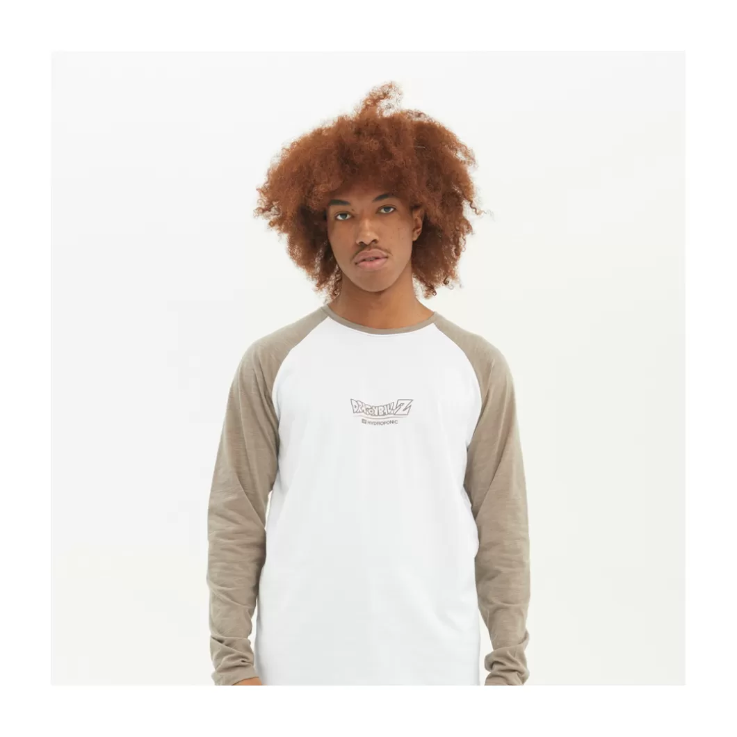 Hydroponic Dragon Ball Z Colabo | Camisetas Manga Larga>Camiseta De Manga Larga DRAGON BALL Z SAIYAN 1 Toasted / White
