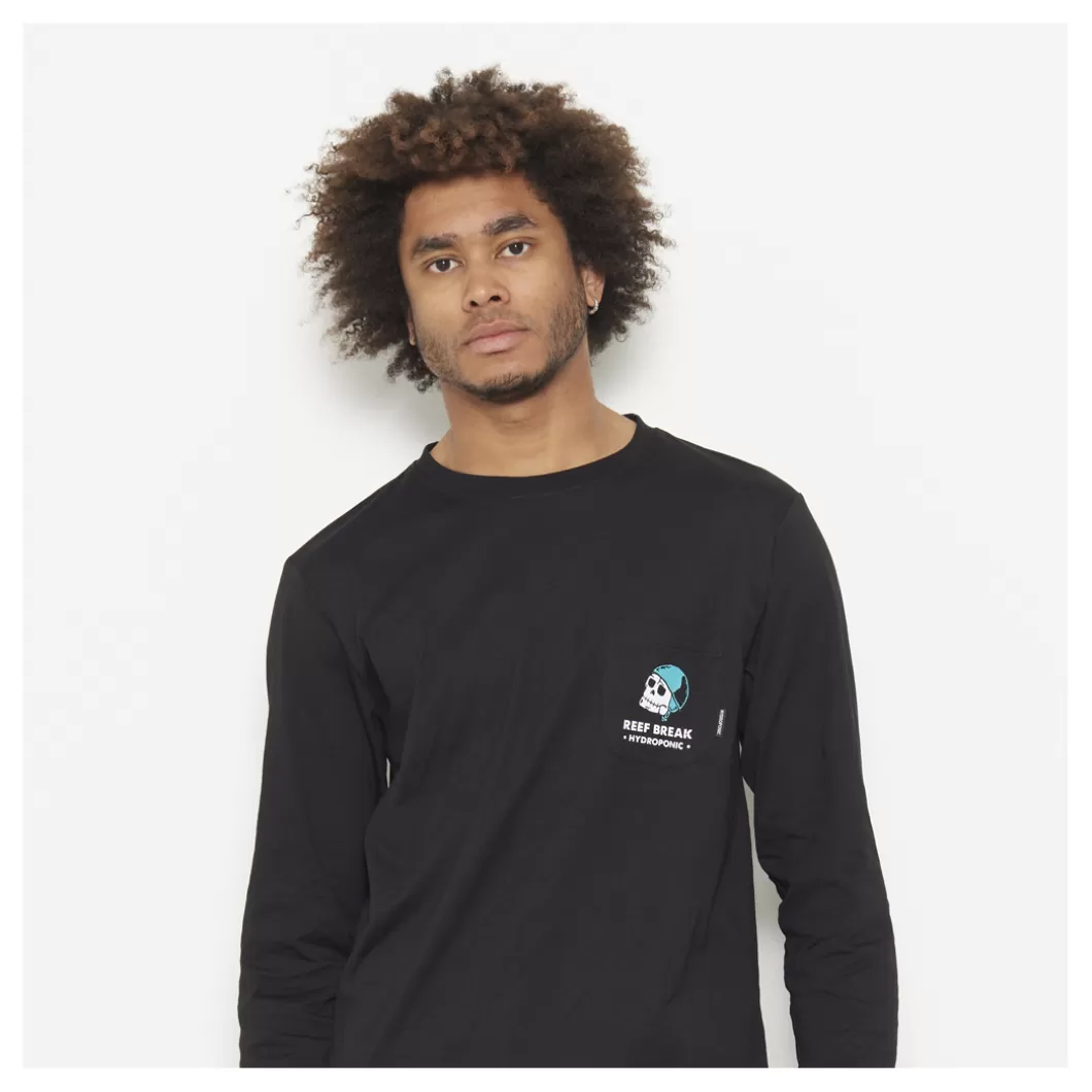 Hydroponic Camisetas Manga Larga>Camiseta De Manga Larga REEF Black