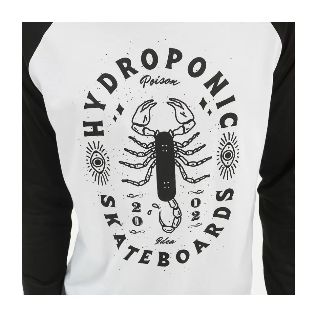 Hydroponic Camisetas Manga Larga>Camiseta De Manga Larga SKORPIO Black / White
