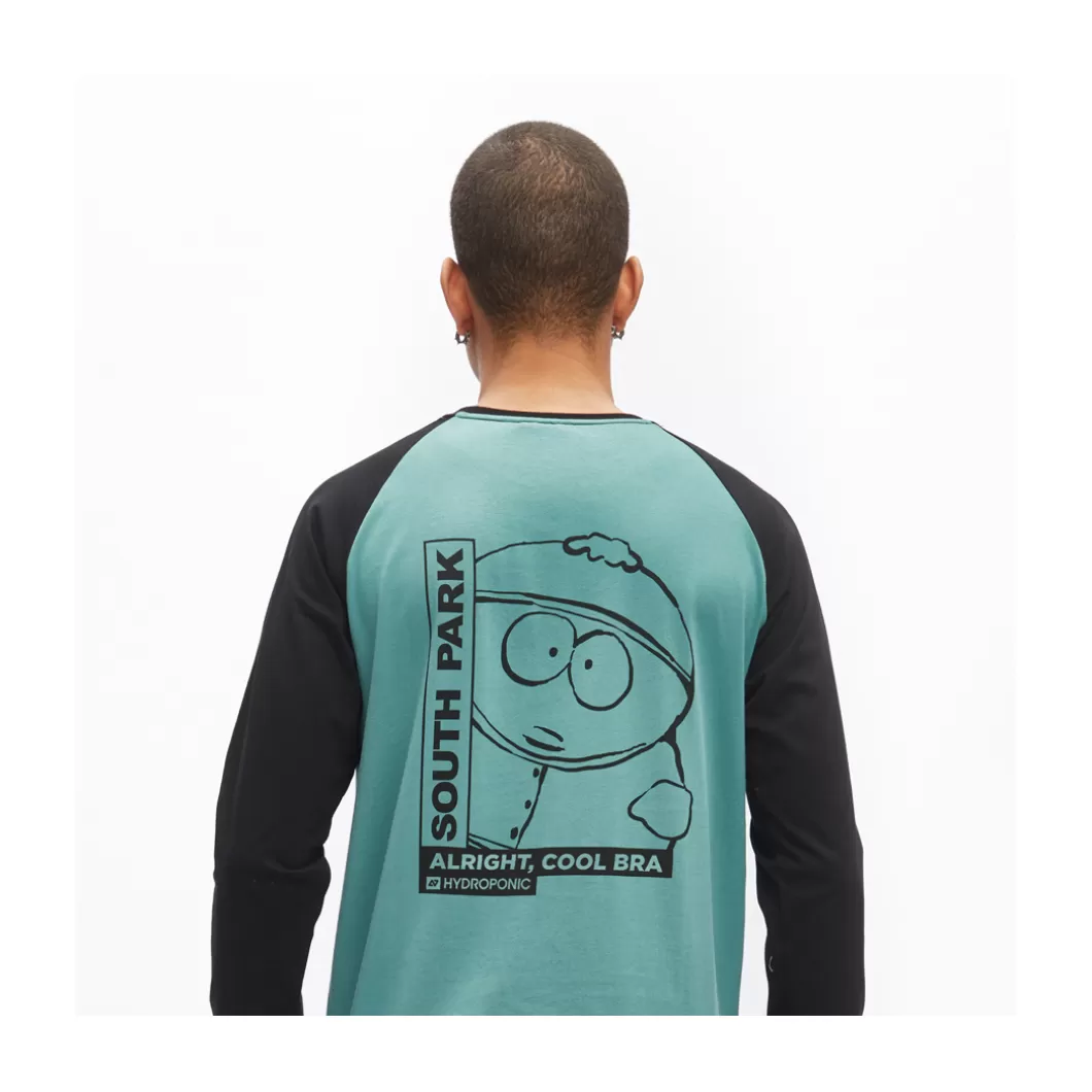 Hydroponic South Park Colabo | Outlet Ropa>Camiseta De Manga Larga SOUTH PARK CARTMAN ALRIGHT Black / Jade
