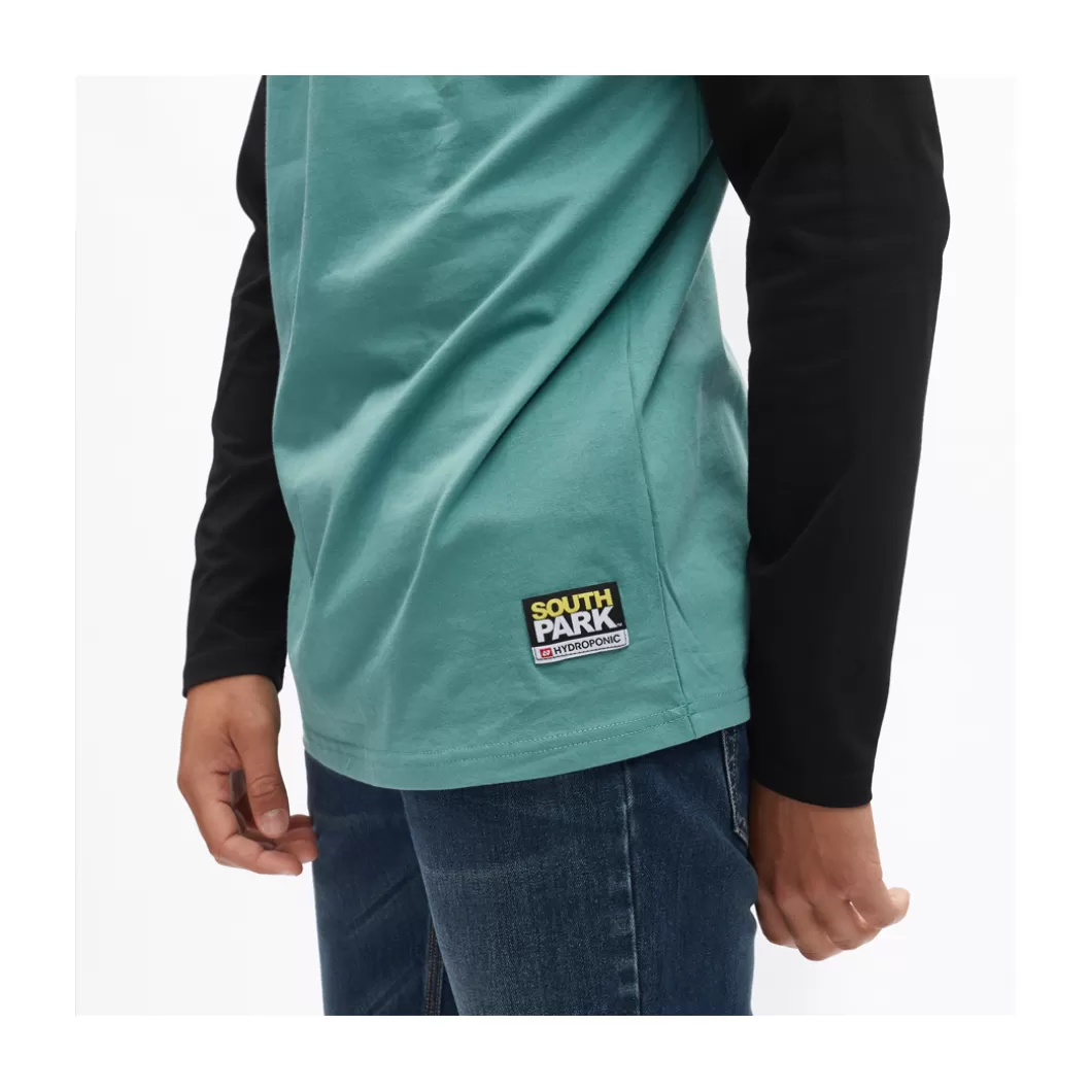 Hydroponic South Park Colabo | Outlet Ropa>Camiseta De Manga Larga SOUTH PARK CARTMAN ALRIGHT Black / Jade