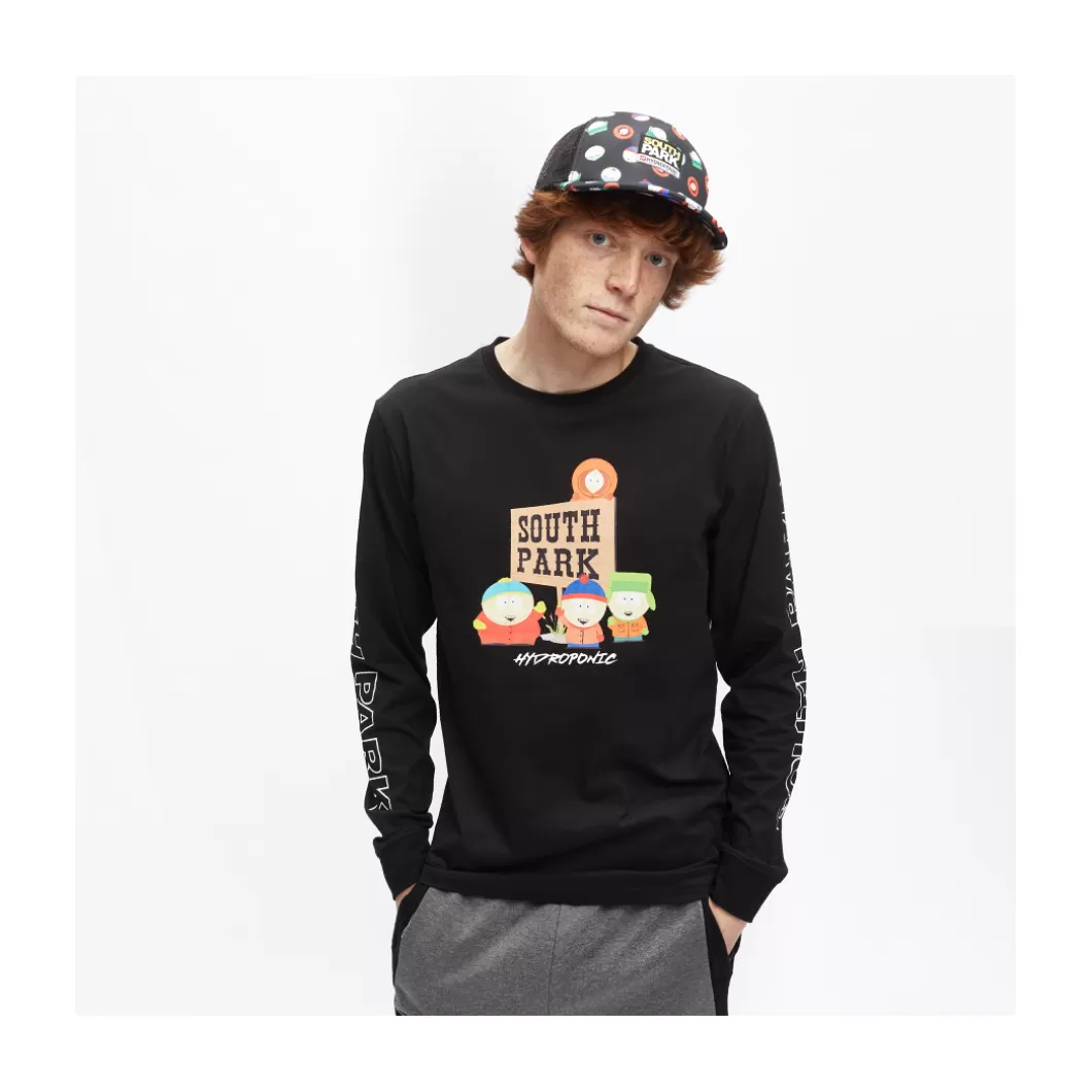 Hydroponic South Park Colabo | Outlet Ropa>Camiseta De Manga Larga SOUTH PARK GANG Black
