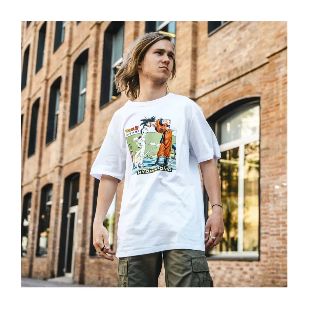 Hydroponic Dragon Ball Z Colabo | Camisetas>Camiseta DRAGON BALL Z FRIEZA VS GOKU White