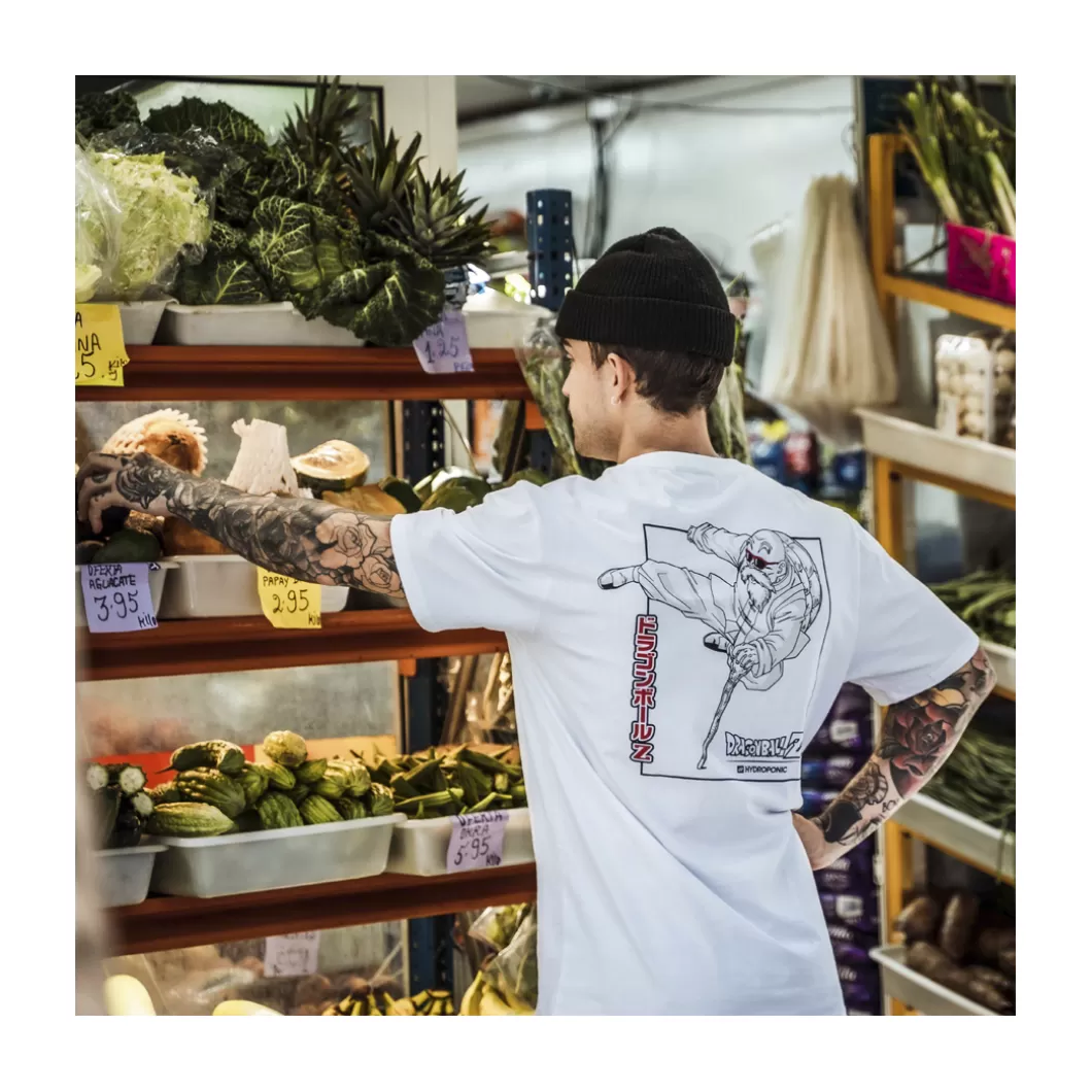 Hydroponic Dragon Ball Z Colabo | Camisetas>Camiseta DRAGON BALL Z ROSHI White