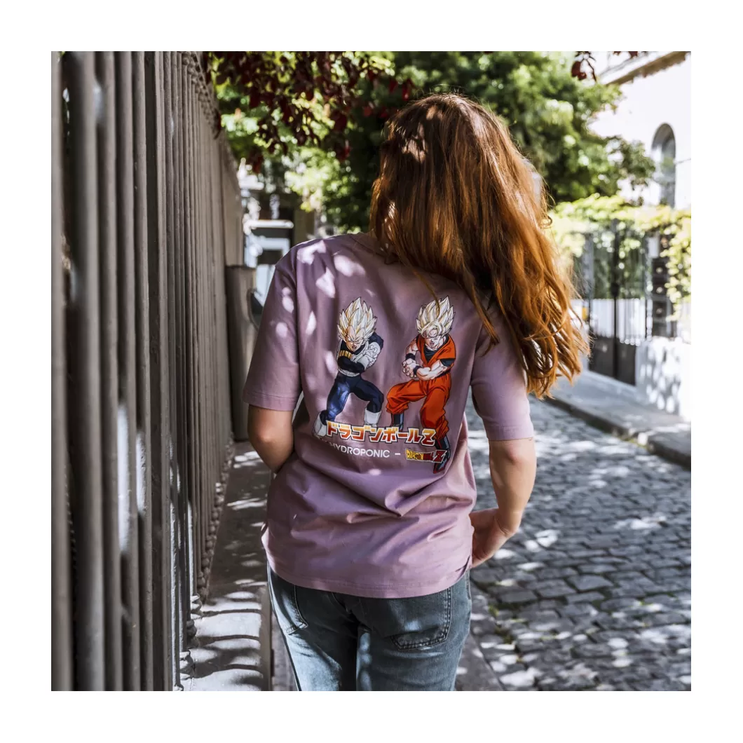 Hydroponic Dragon Ball Z Colabo | Camisetas>Camiseta DRAGON BALL Z SAIYAN 2 Misty Rose