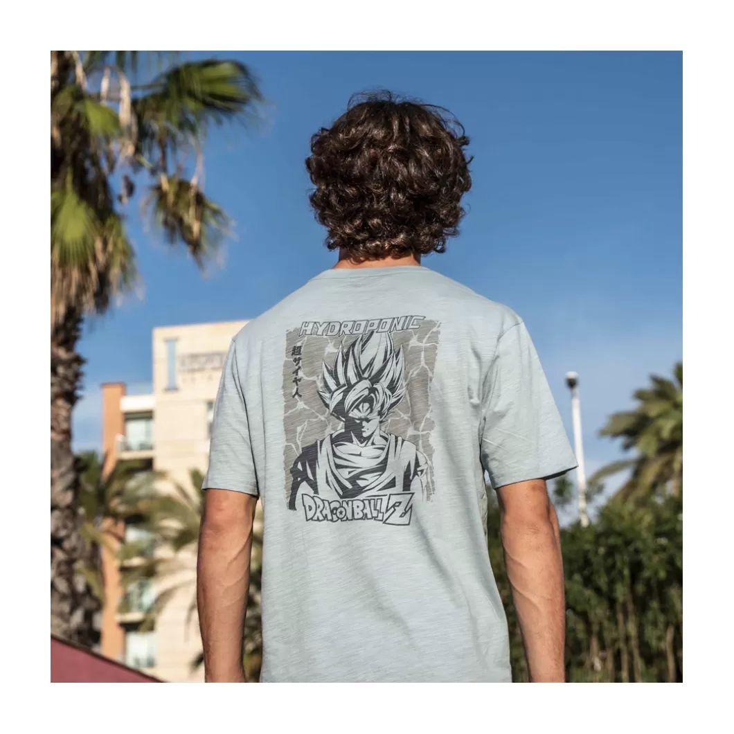 Hydroponic Dragon Ball Z Colabo | Camisetas>Camiseta DRAGON BALL Z SHADOW Dusty Aqua