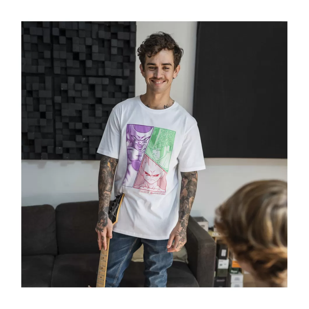 Hydroponic Dragon Ball Z Colabo | Camisetas>Camiseta DRAGON BALL Z VILLAINS White