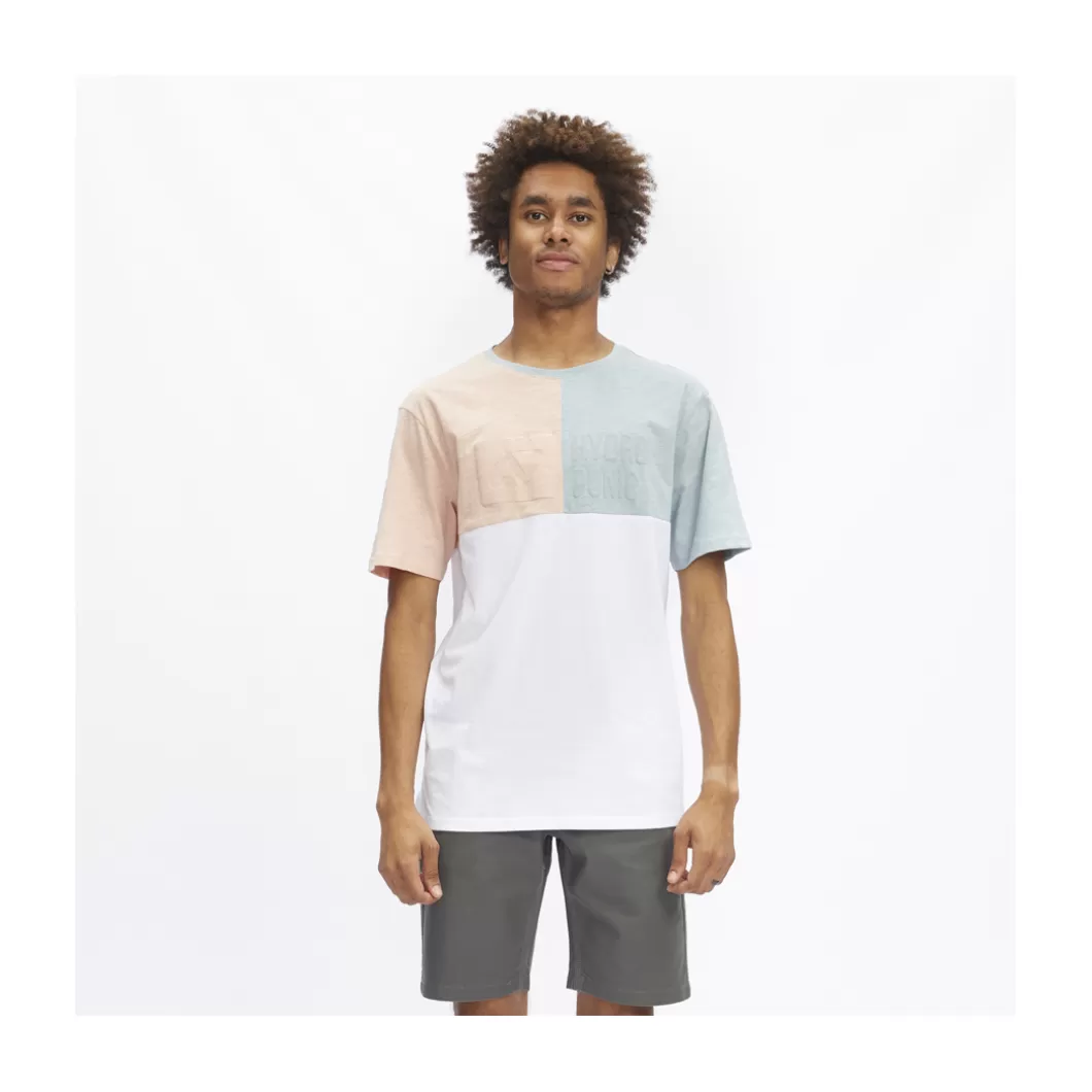 Hydroponic Camisetas>Camiseta DUAL Acqua / Rose / White