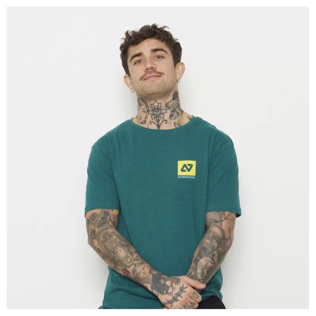 Hydroponic Camisetas>Camiseta HY CLASSIC Teal Green