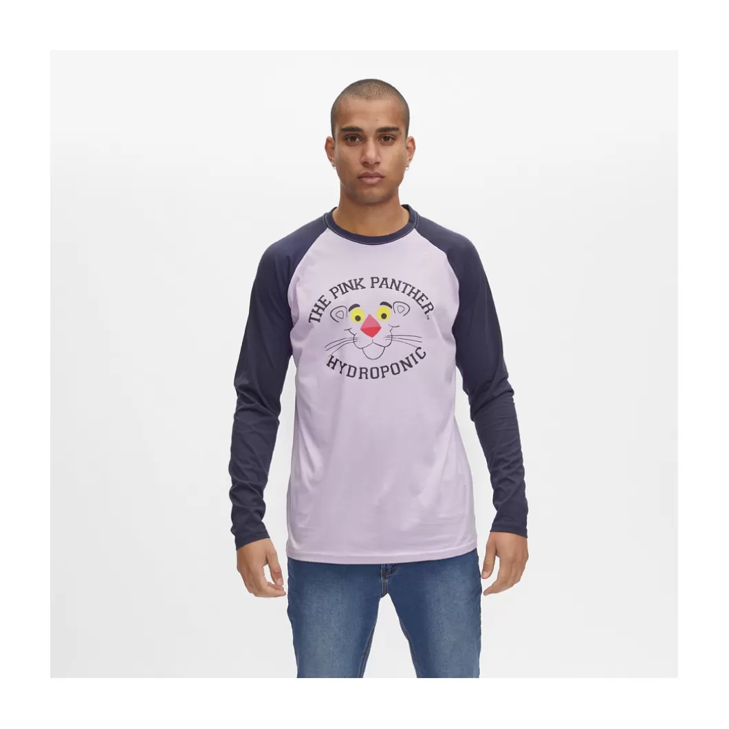 Hydroponic La Pantera Rosa Colabo | Outlet Ropa>Camiseta Manga Larga PINK SIMPLE Navy / Lavender