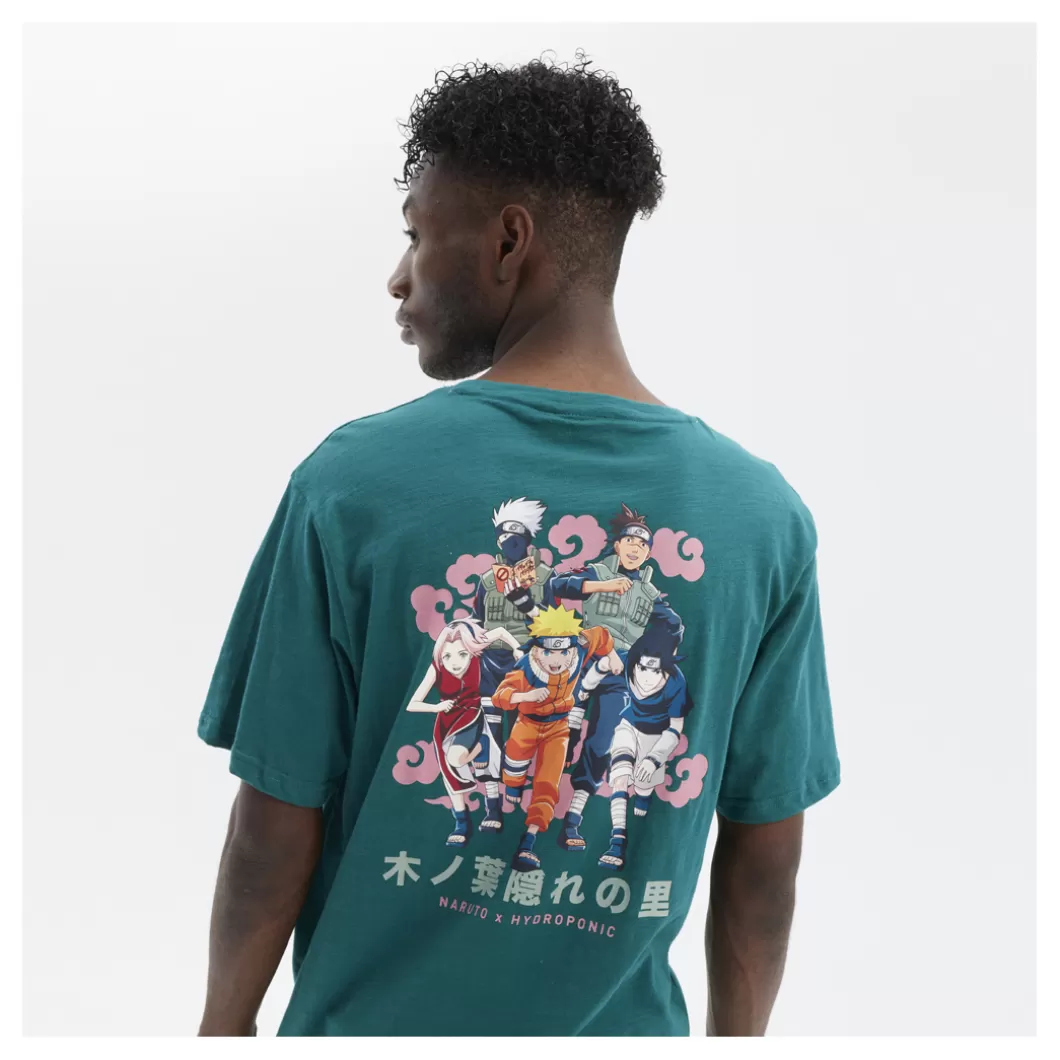 Hydroponic Naruto Colabo | Camisetas>Camiseta NARUTO GROUP Teal Green