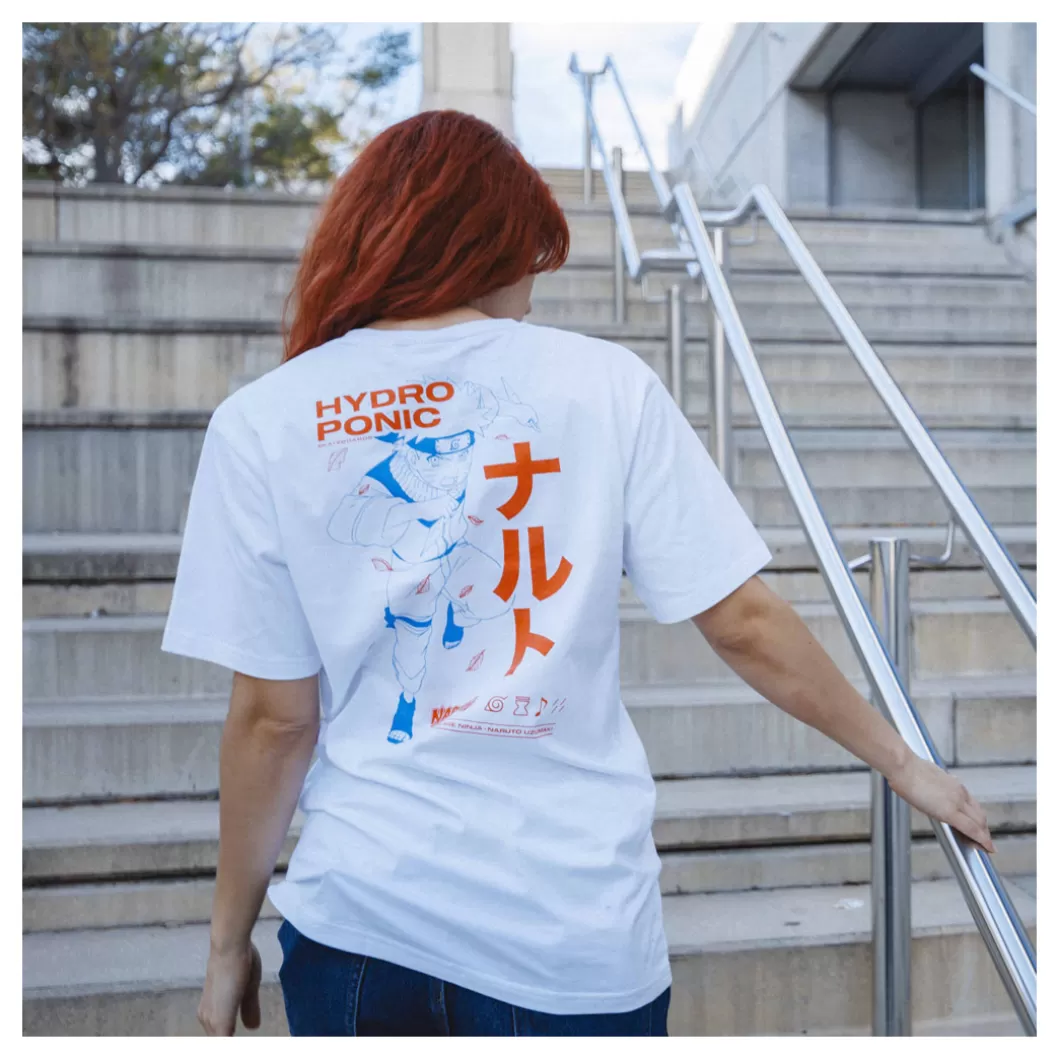 Hydroponic Naruto Colabo | Camisetas>Camiseta NARUTO LEAF VILLAGE White