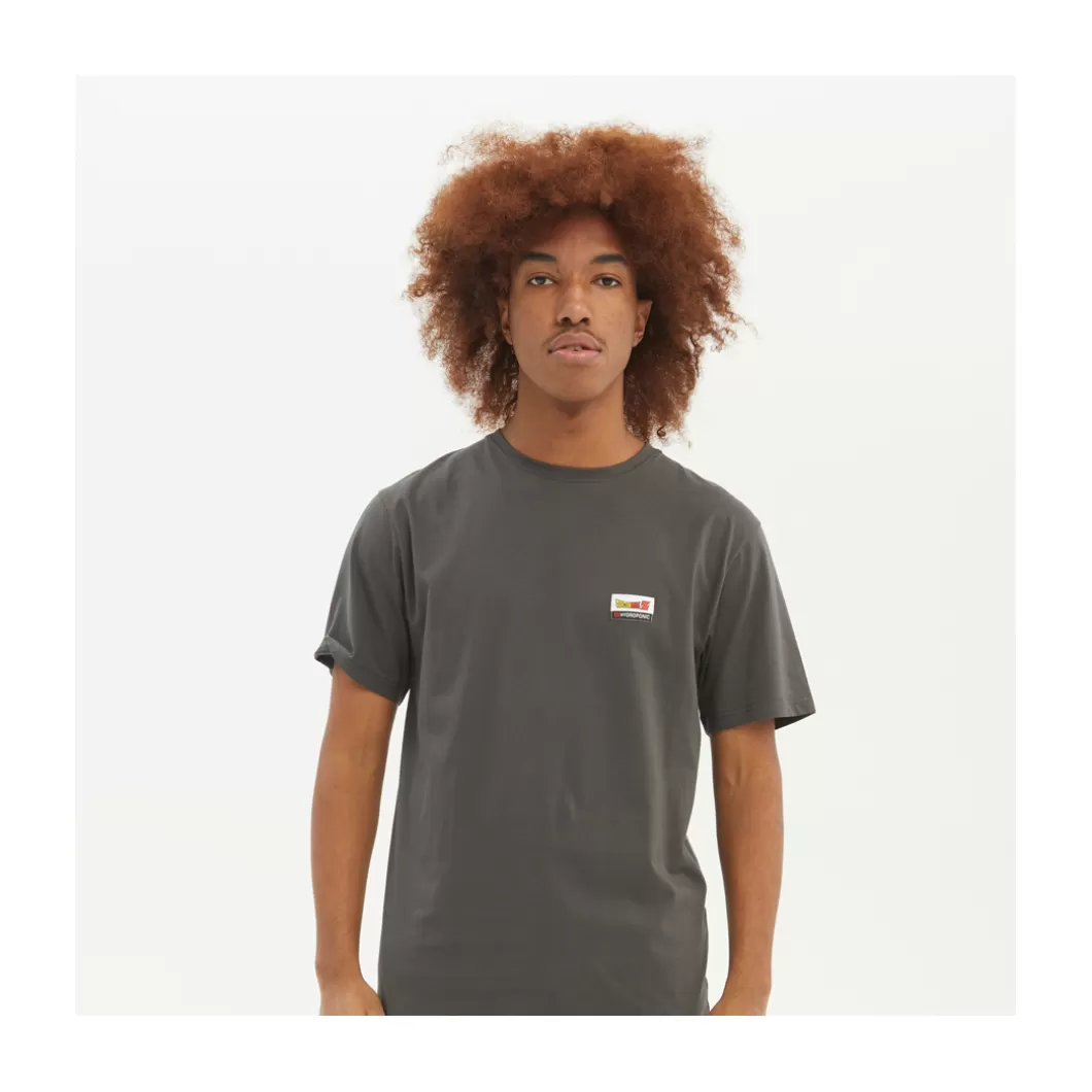 Hydroponic Camisetas Niño | Dragon Ball Z Colabo>Camiseta Niño DBZ SAIYAN 2 Charcoal