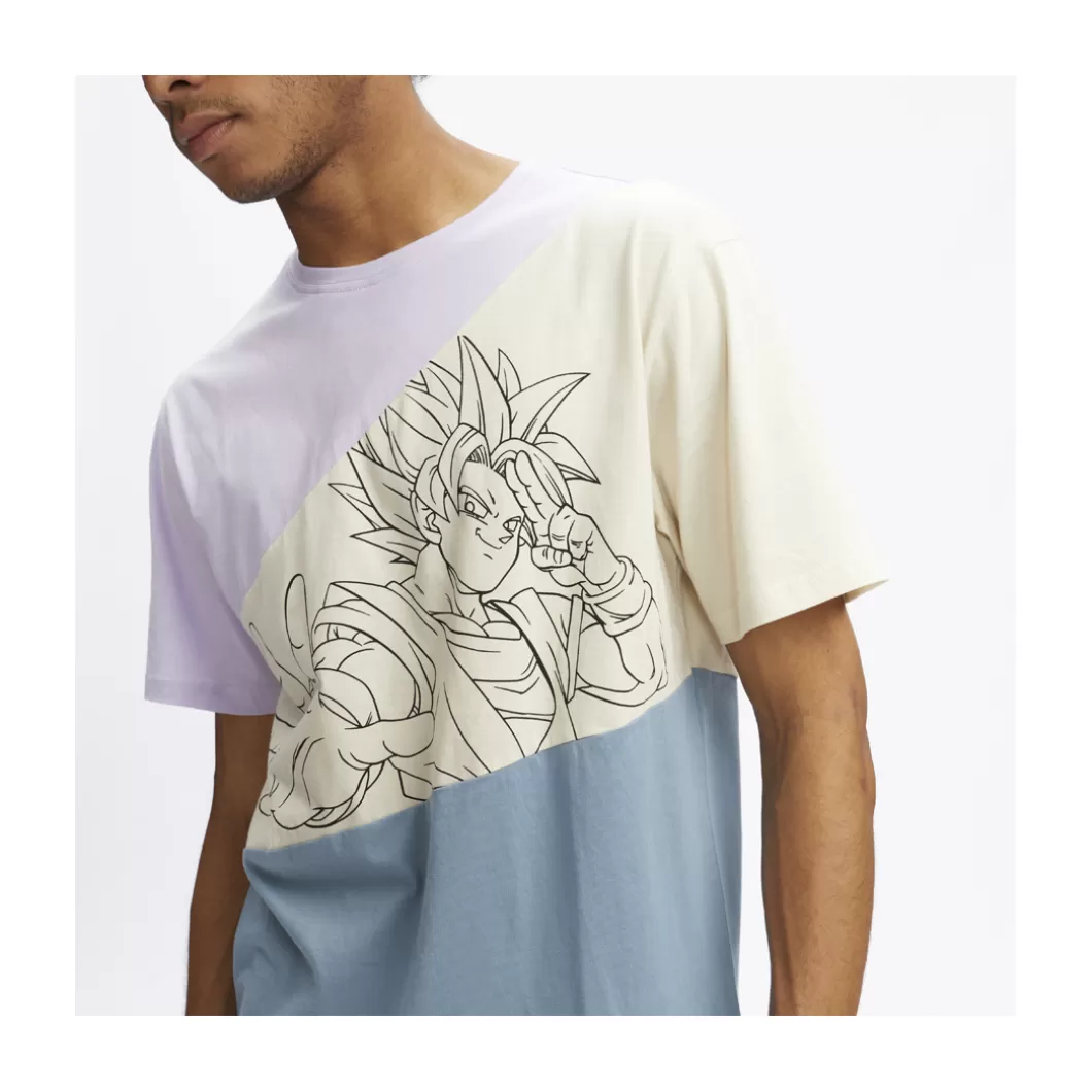 Hydroponic Camisetas Niño | Dragon Ball Z Colabo>Camiseta Niño DRAGON BALL Z LINE Mauve / Sand / Denim