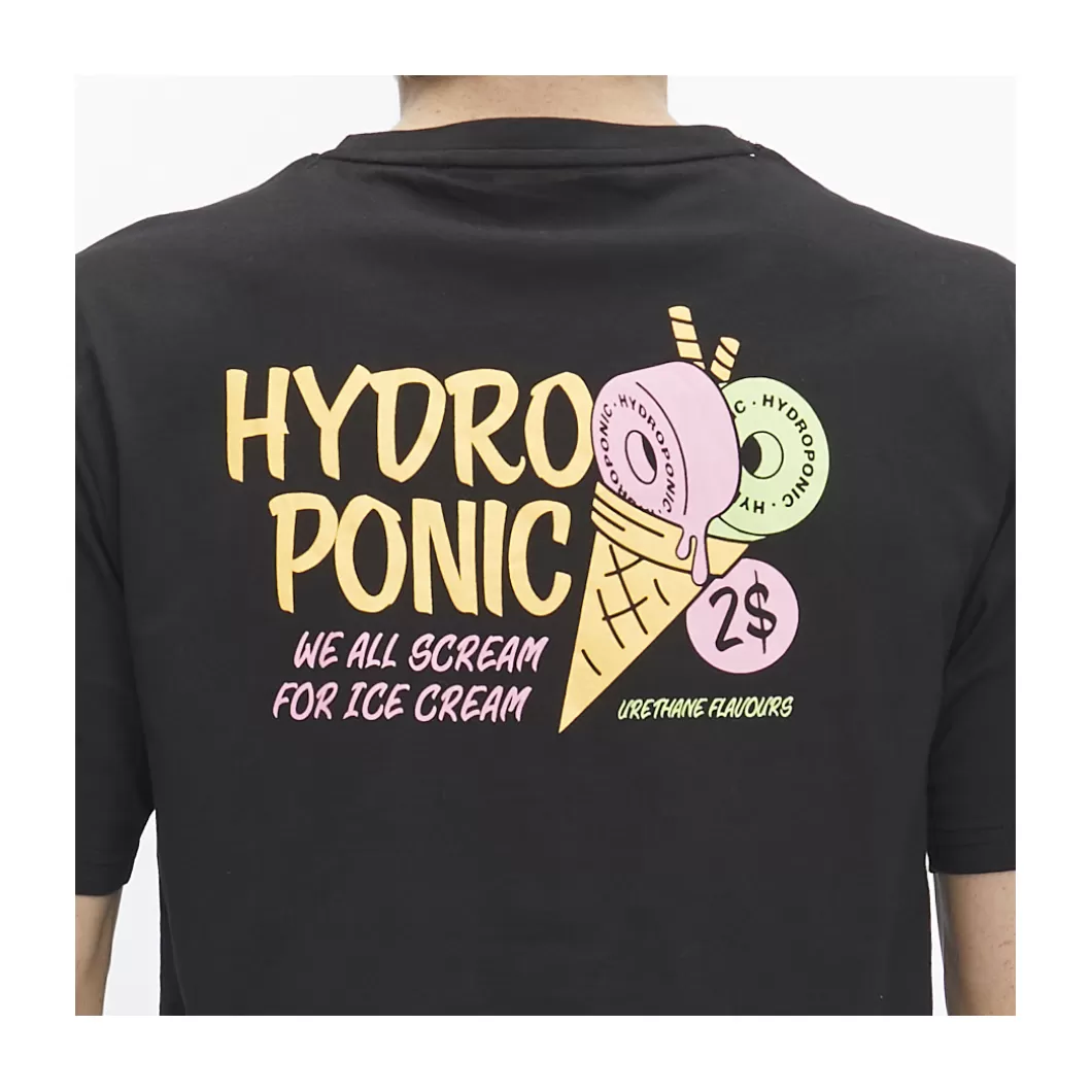 Hydroponic Camisetas Niño>Camiseta Niño ICE CREAM Black