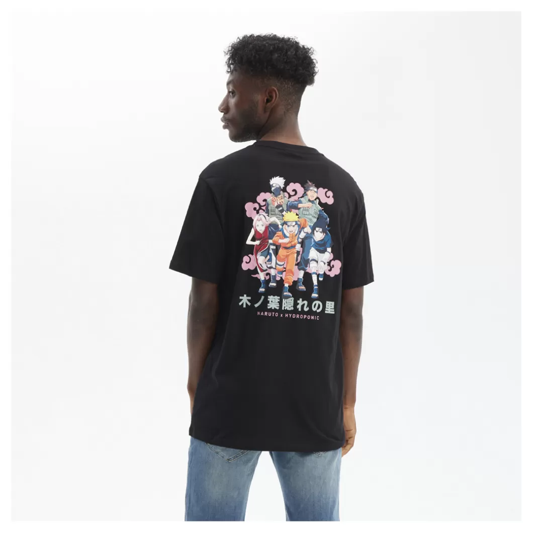Hydroponic Camisetas Niño | Naruto Colabo>Camiseta Niño NARUTO GROUP Black
