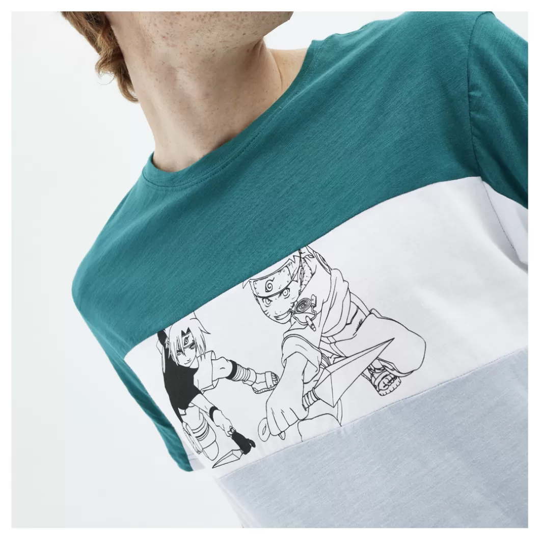 Hydroponic Camisetas Niño | Naruto Colabo>Camiseta Niño NARUTO KUNAI Teal Green / White / Blue