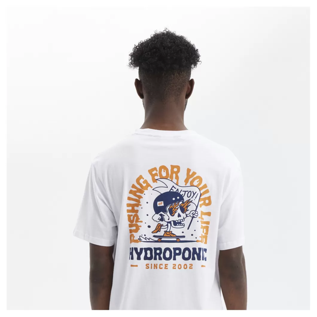 Hydroponic Camisetas Niño>Camiseta Niño PUSHING White