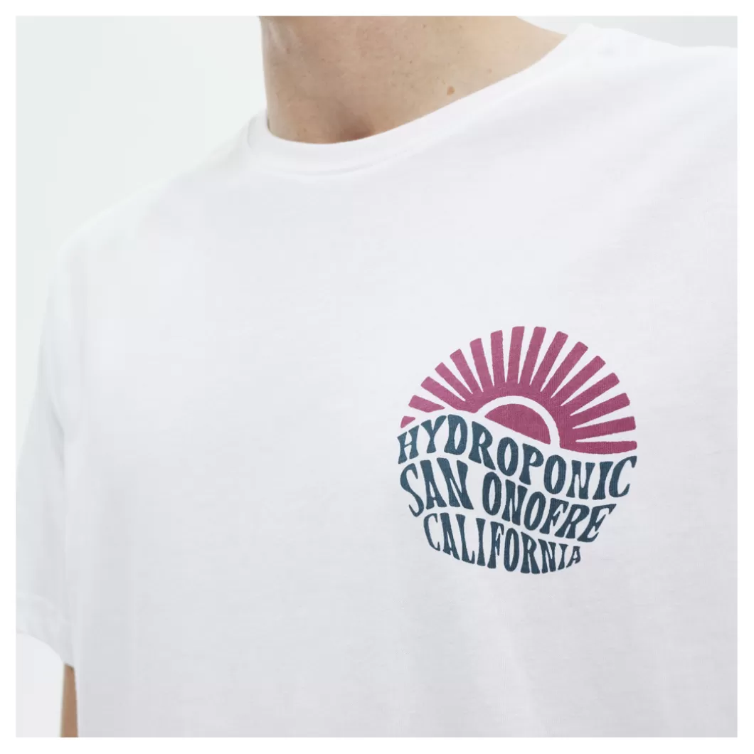 Hydroponic Camisetas>Camiseta ONOFRE White / Blue / Plum