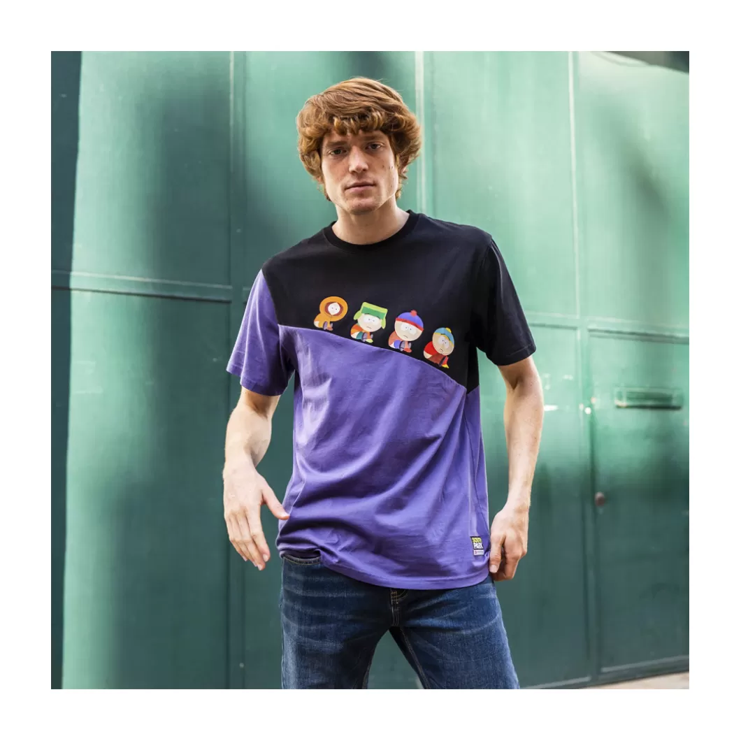 Hydroponic South Park Colabo | Outlet Ropa>Camiseta SOUTH PARK DOWNHILL Black / Violet Blue
