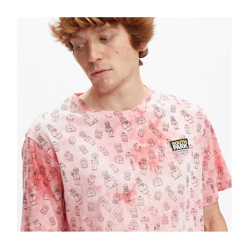 Hydroponic South Park Colabo | Outlet Ropa>Camiseta SOUTH PARK MIX Pink Tie Dye