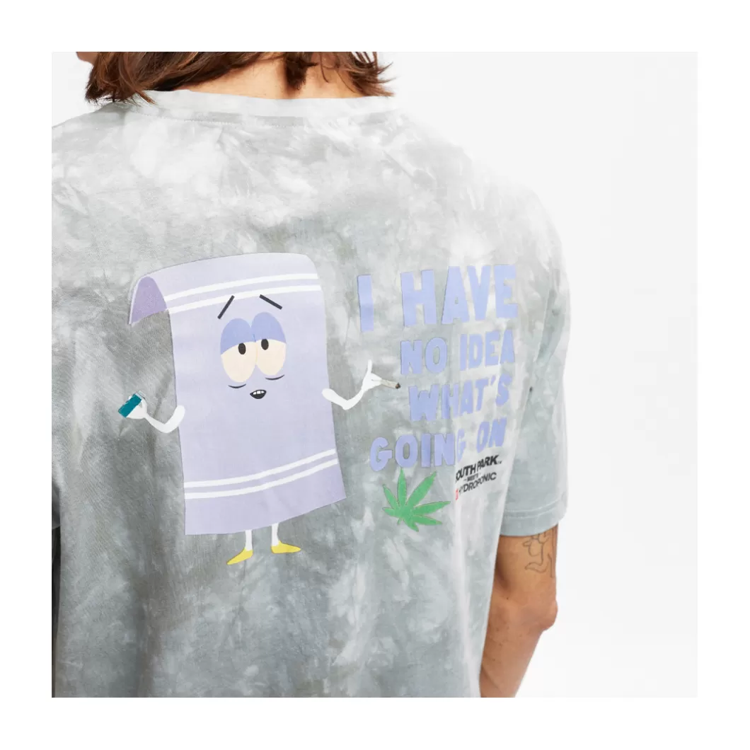 Hydroponic South Park Colabo | Outlet Ropa>Camiseta SOUTH PARK TOWELIE WEED Tie Dye Grey
