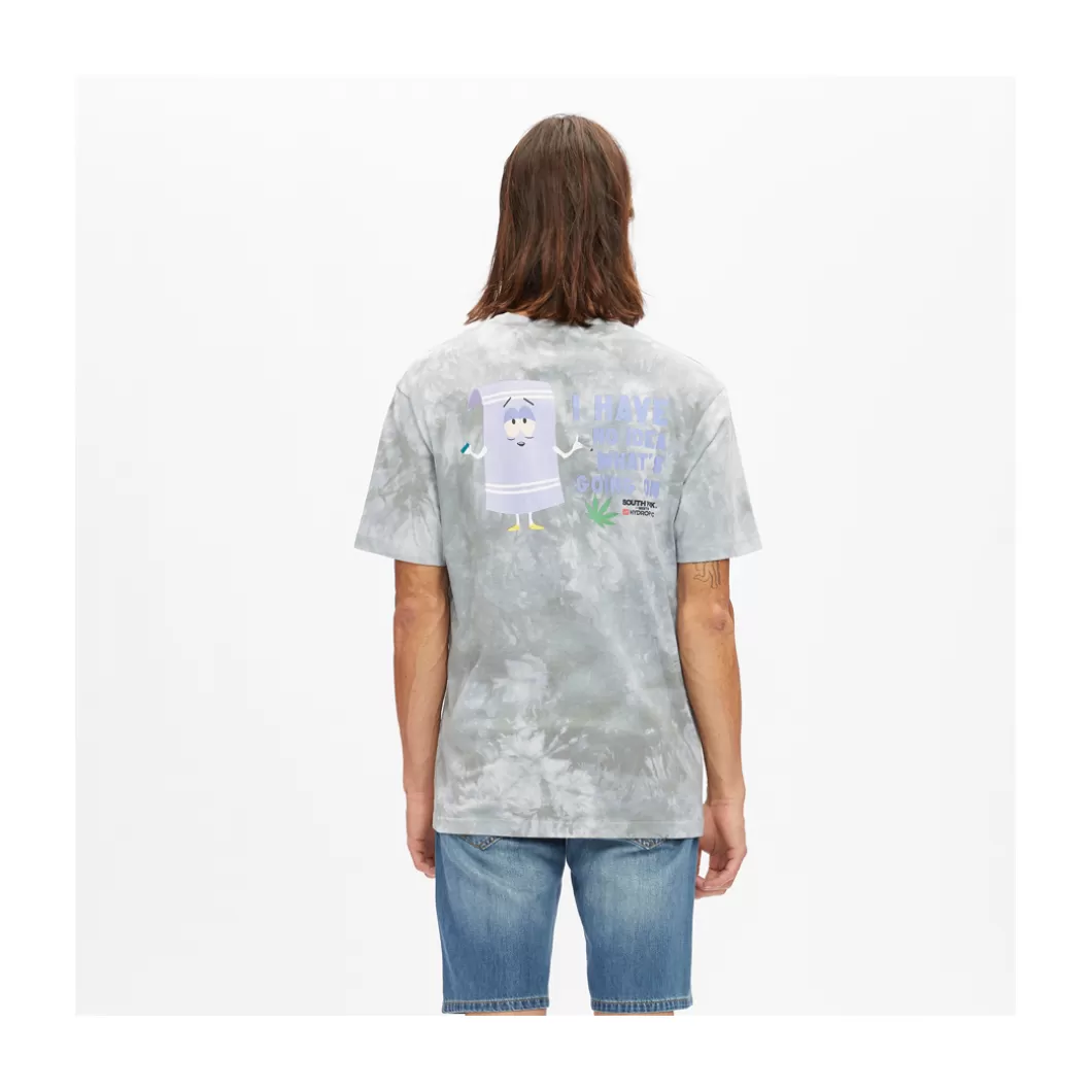 Hydroponic South Park Colabo | Outlet Ropa>Camiseta SOUTH PARK TOWELIE WEED Tie Dye Grey