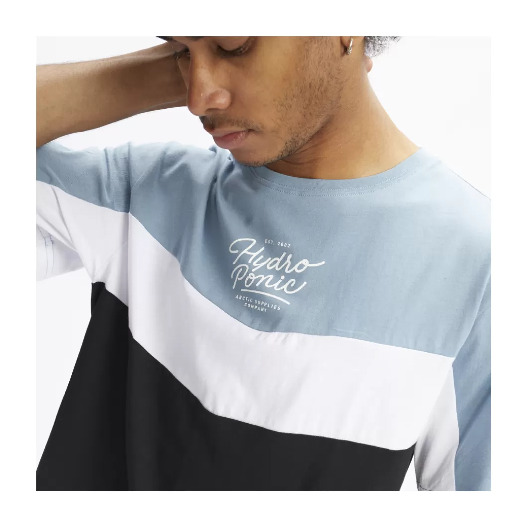 Hydroponic Camisetas>Camiseta TROPIC Denim / White / Black