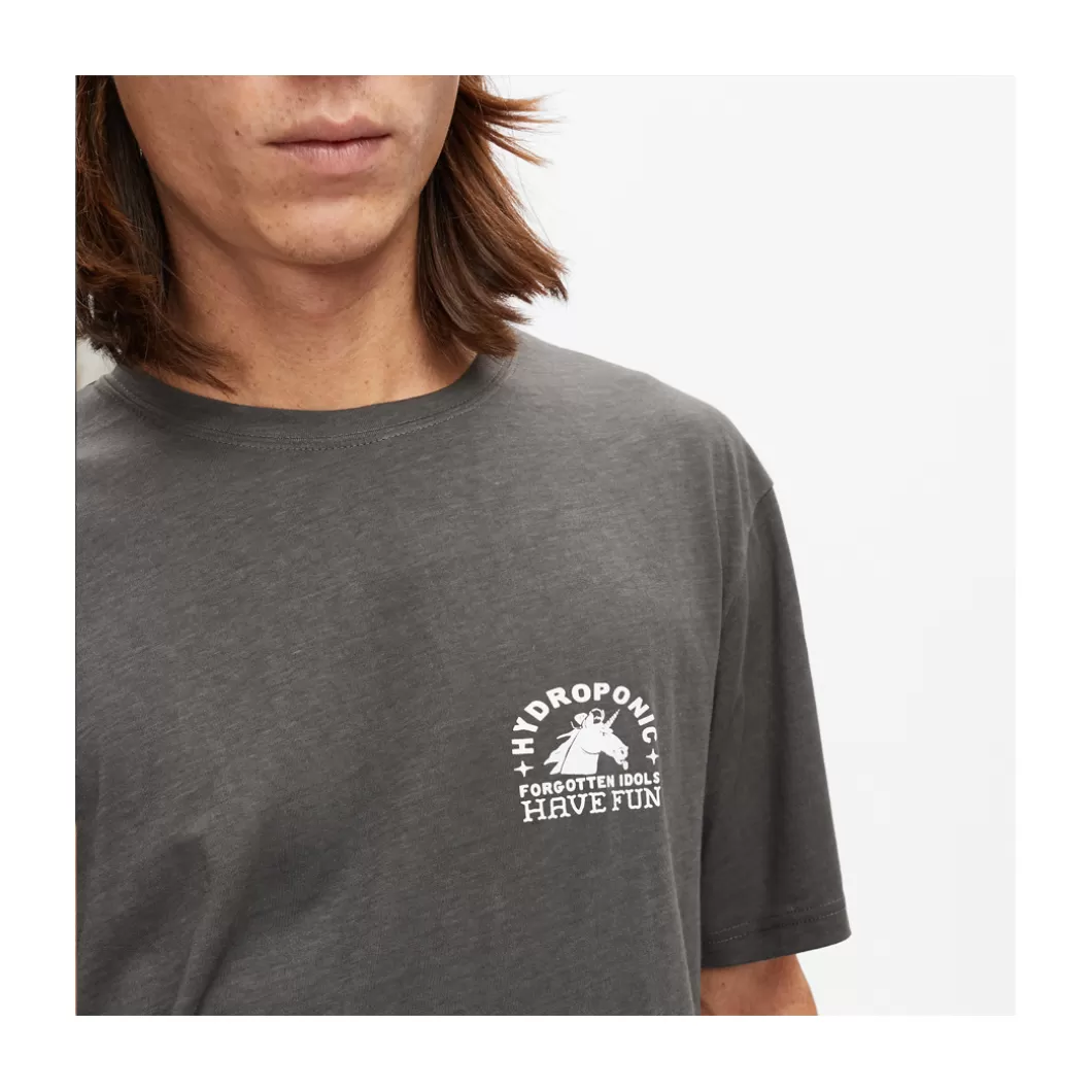 Hydroponic Outlet Ropa | Camisetas>Camiseta UNICORN Used Charcoal