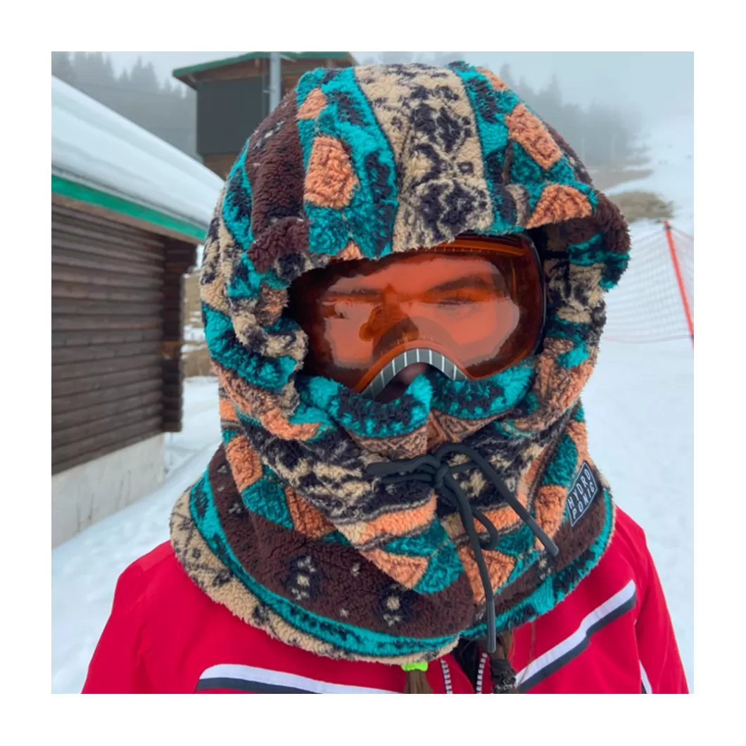 Hydroponic Gorros De Invierno>Capucha De Nieve DENVER Brown Turquoise