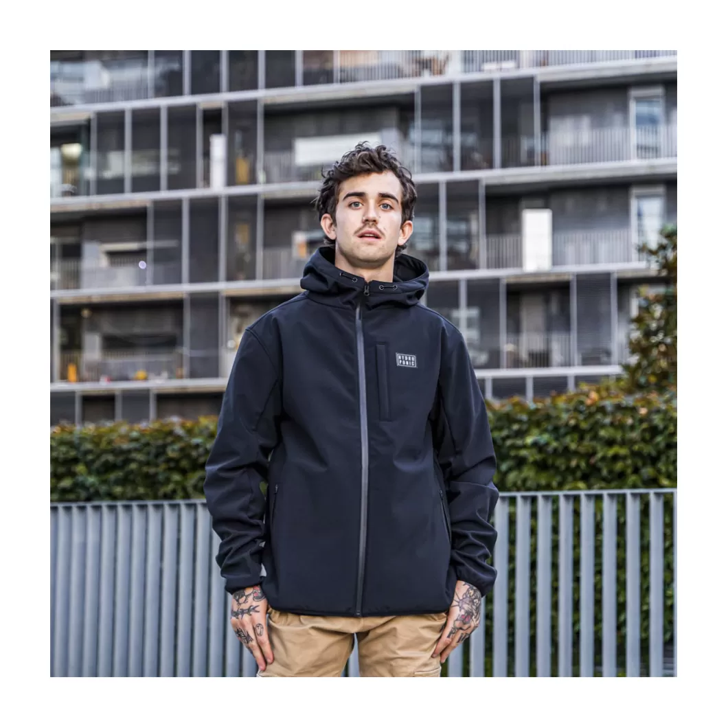Hydroponic Chaquetas | Polar & Softshell>Chaqueta Softshell CAMPUS Black