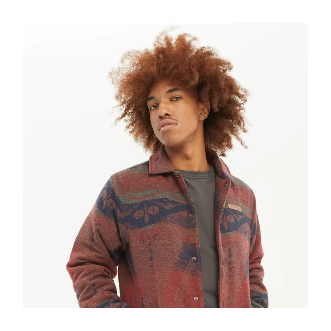 Hydroponic Chaquetas>Chaqueta TIMBER Navy Orange Navajo