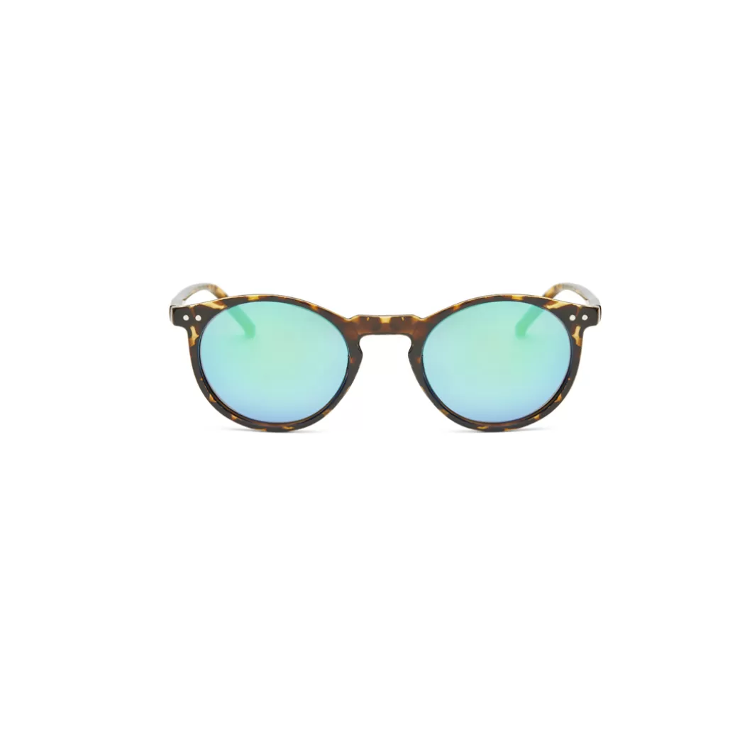 Hydroponic Gafas De Sol>Gafas De Sol EW BAY Tortoise Matte + Green Mirror