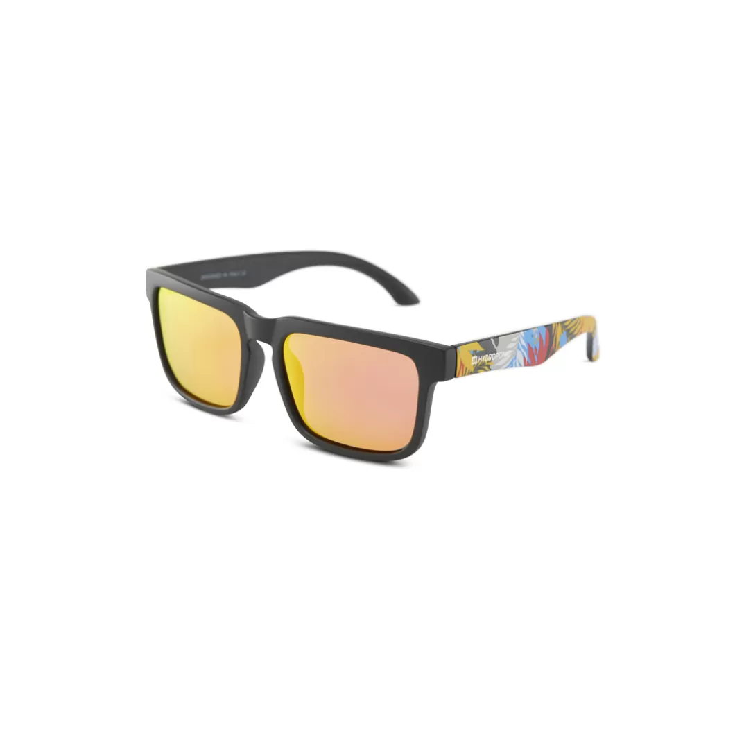 Hydroponic Gafas De Sol>Gafas De Sol EW MERSEY Black / Flower + Orange Mirror