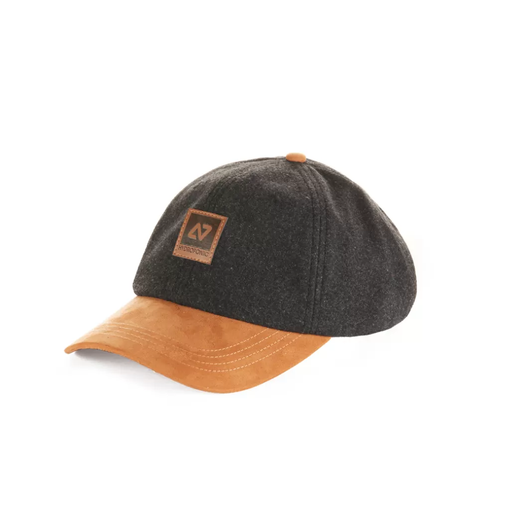 Hydroponic Gorras Y Sombreros>Gorra HY CORP Anthracite Felt / Tan Suede