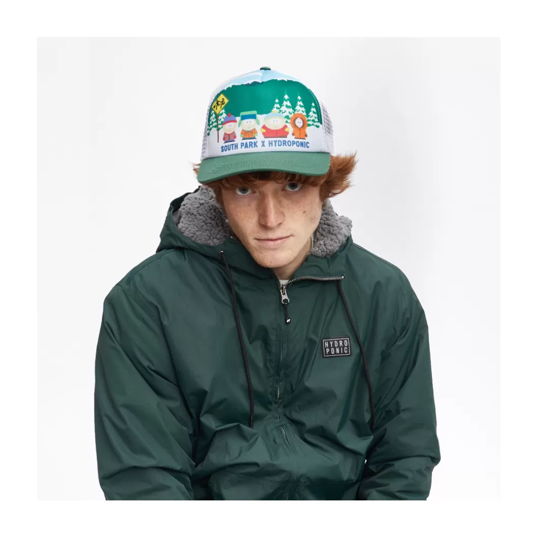 Hydroponic Gorras Y Sombreros | South Park Colabo>Gorra SOUTH PARK BUS STOP Green / White