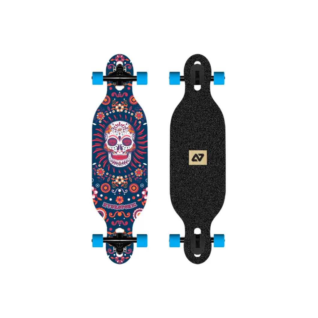 Hydroponic Kids | Drop-Through>Kids Longboard DT KIDS MEXICAN SKULL Purple