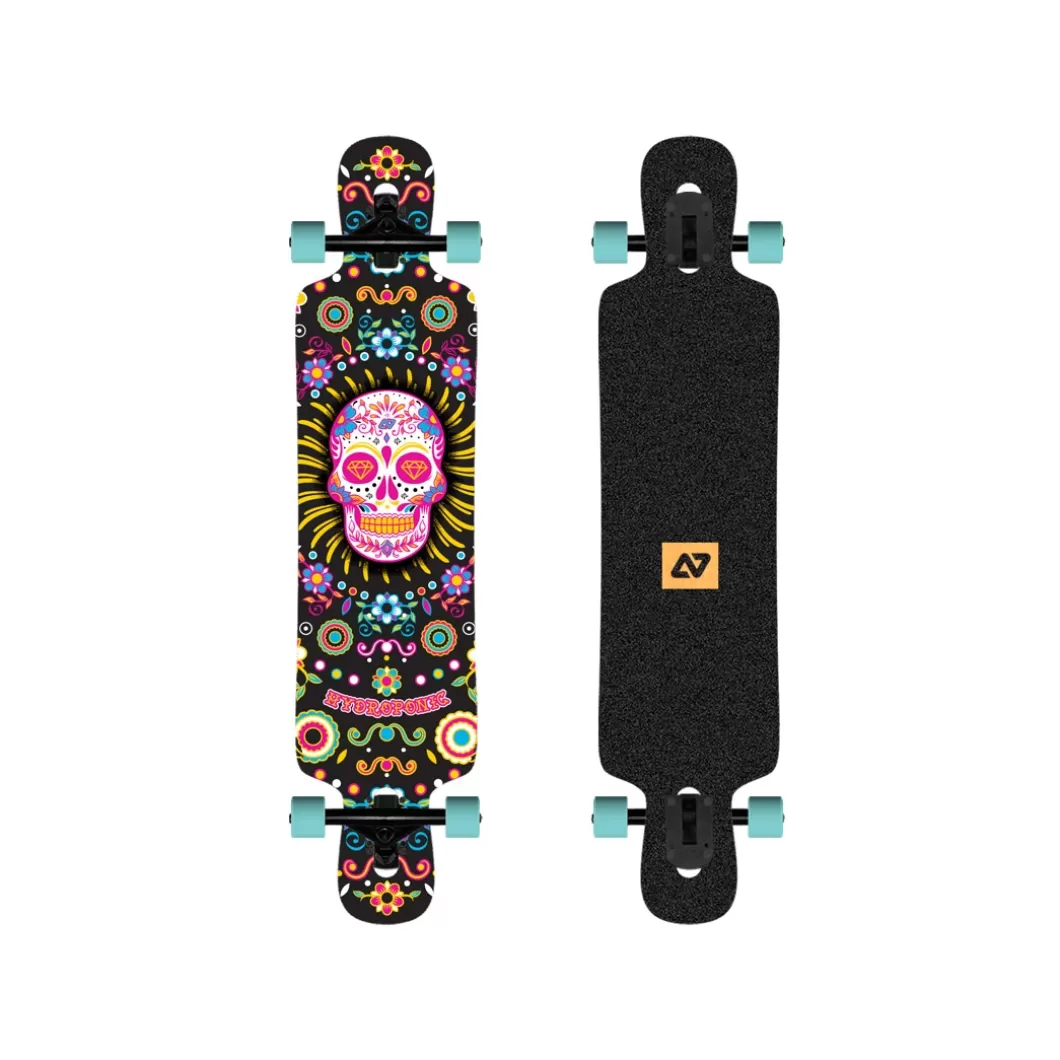Hydroponic Drop-Through>Longboard Drop Through DT 3.0 MEXICAN SKULL Black