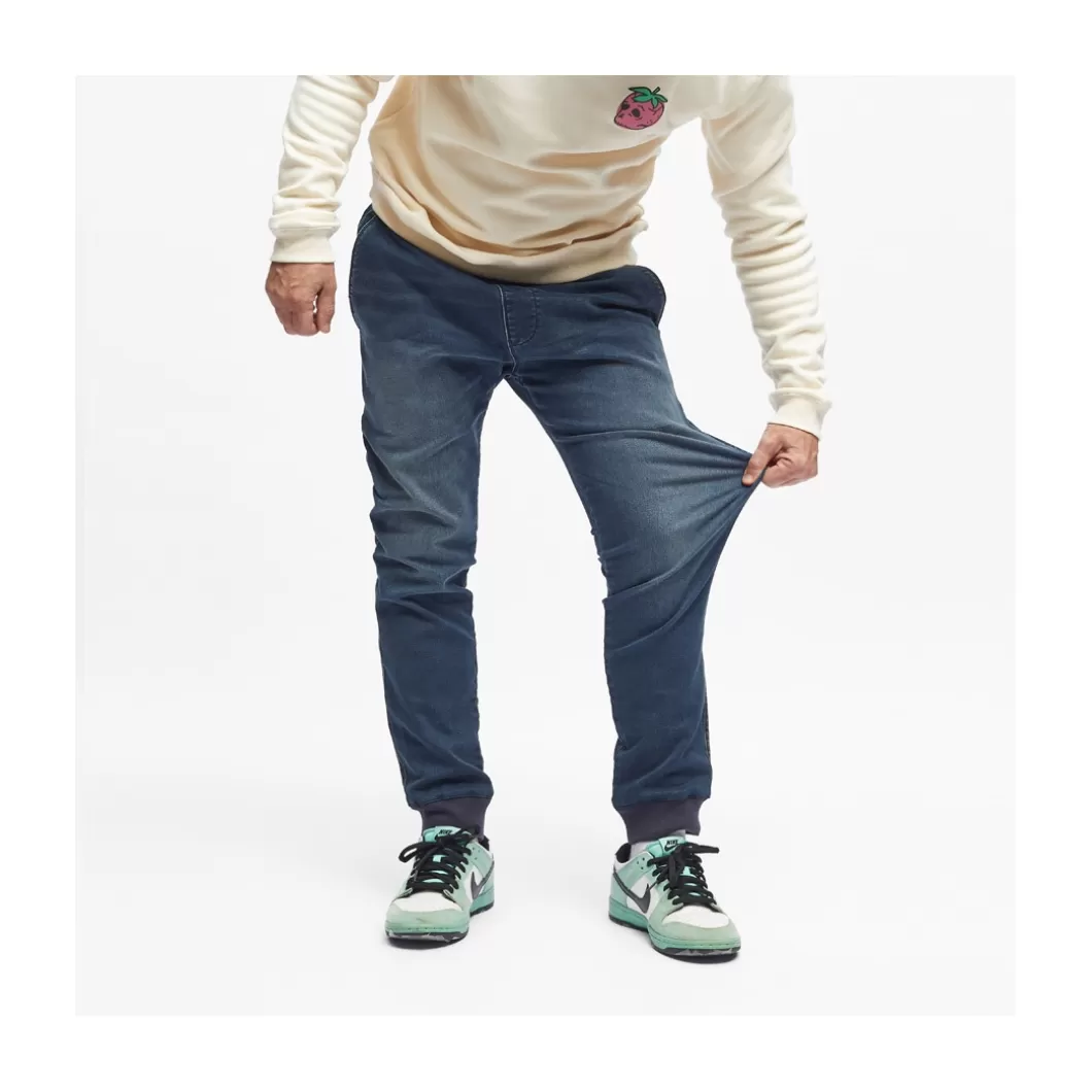 Hydroponic Pantalones>Pantalón FRONTIER SWEAT DENIM Dark Used Denim