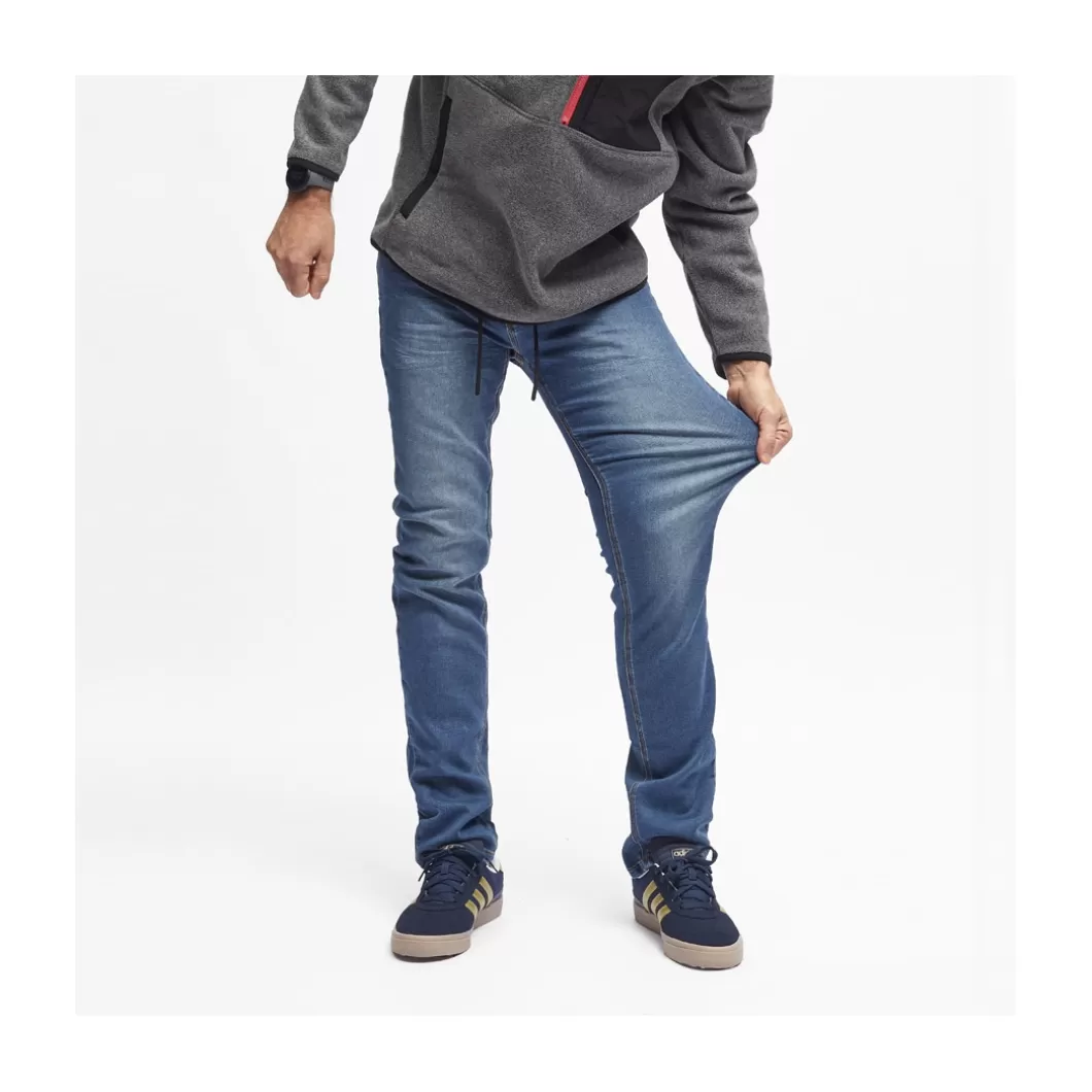 Hydroponic Pantalones>Pantalón NEDLANDS SWEAT DNM Denim Medio Gastado