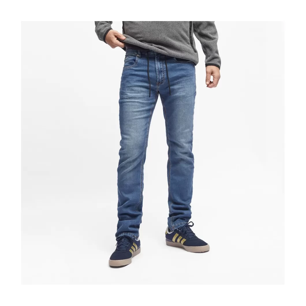 Hydroponic Pantalones>Pantalón NEDLANDS SWEAT DNM Denim Medio Gastado