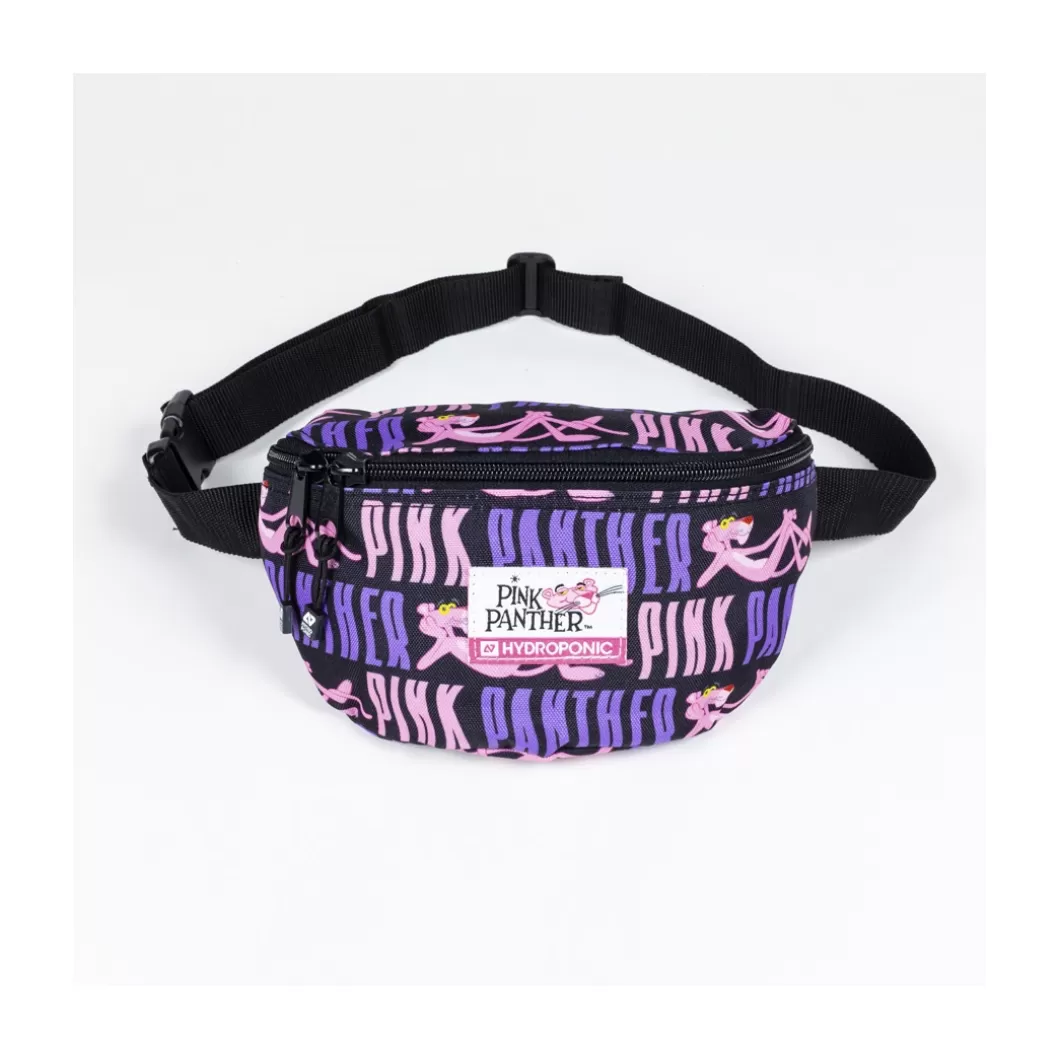 Hydroponic Riñoneras | La Pantera Rosa Colabo>Riñonera FANNY PANTHER Black Pink Lines